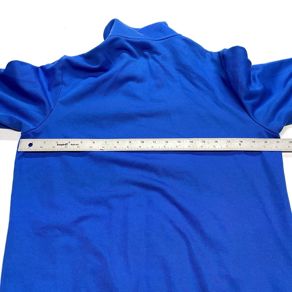 Vintage Y2K Adidas Blue White Stripes Full Zip Size Large Track Jacket Clean - Picture 10 of 11